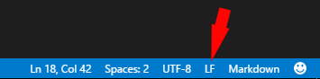 VSCode Line Ending Sequence Selector